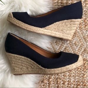 J. Crew Factory Navy Espadrille. Size 6